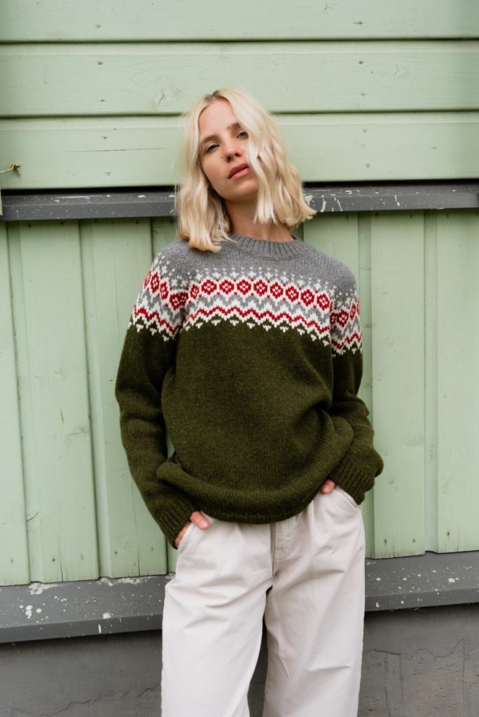 Wool house sweater