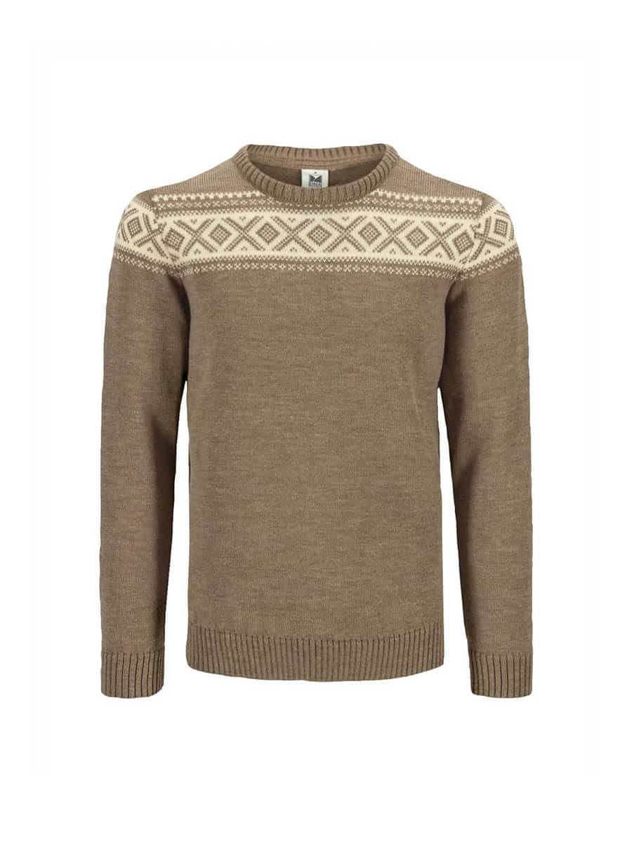 Cortina genser wool sweater light brown | Mall of Norway