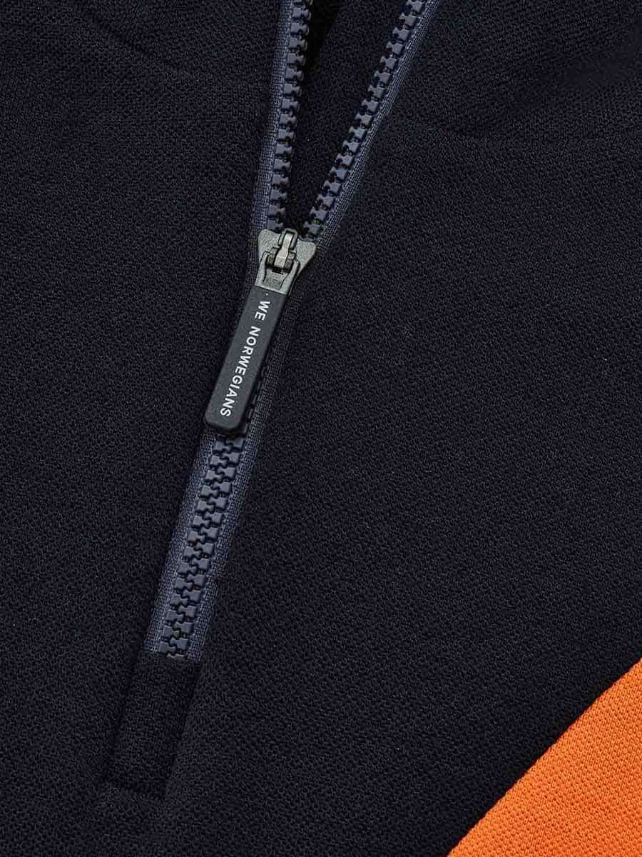 Voss Chevron zip up sweater cobolt | Mall of Norway
